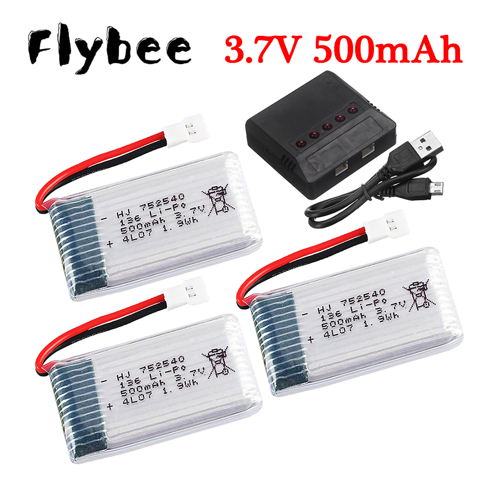 Lipo Battery Charger - 3.7V 500mAh 752540 Lipo Battery Charger