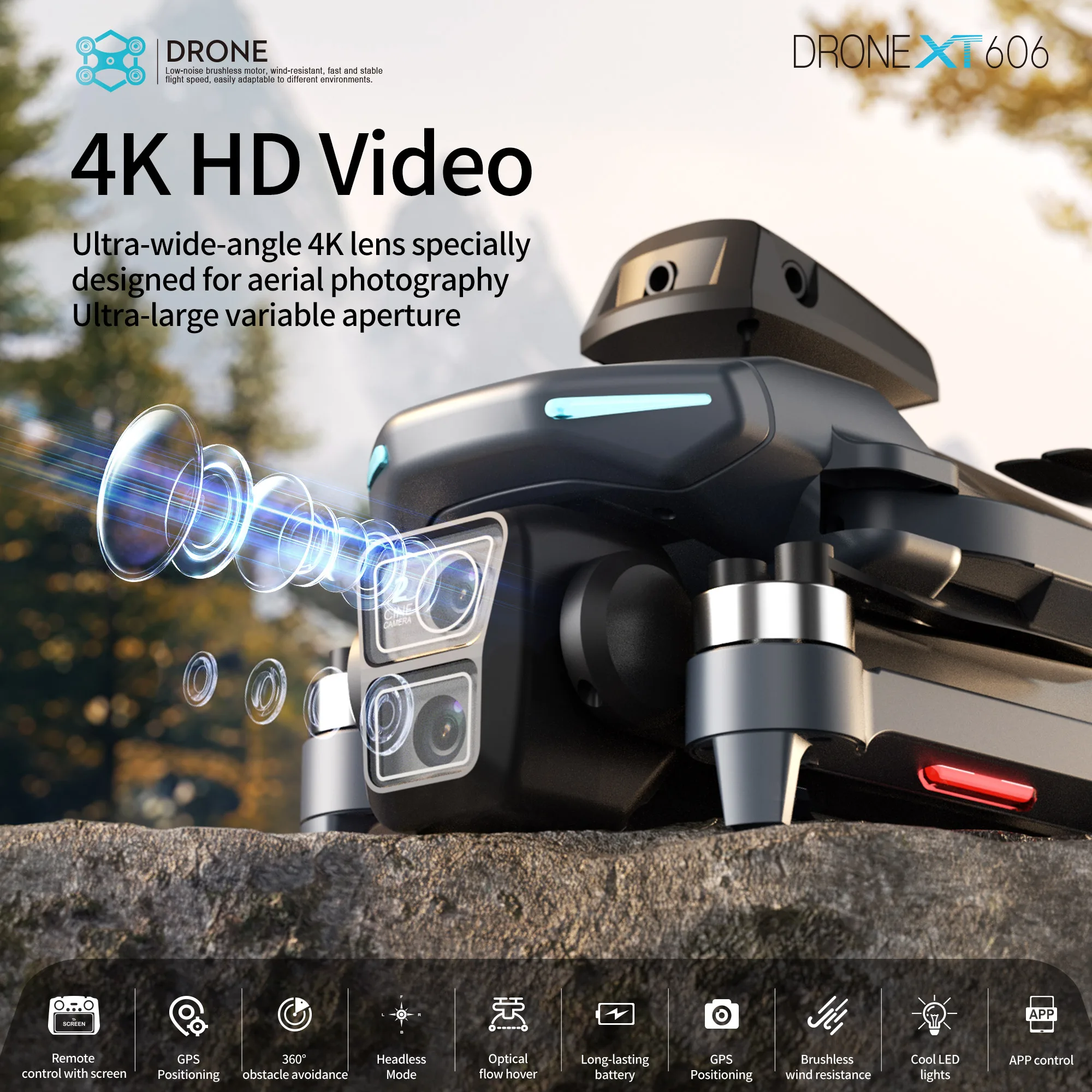 Lenovo XT606 Drone Professiona - Drone Gps Rc Tt36 reseña y precio