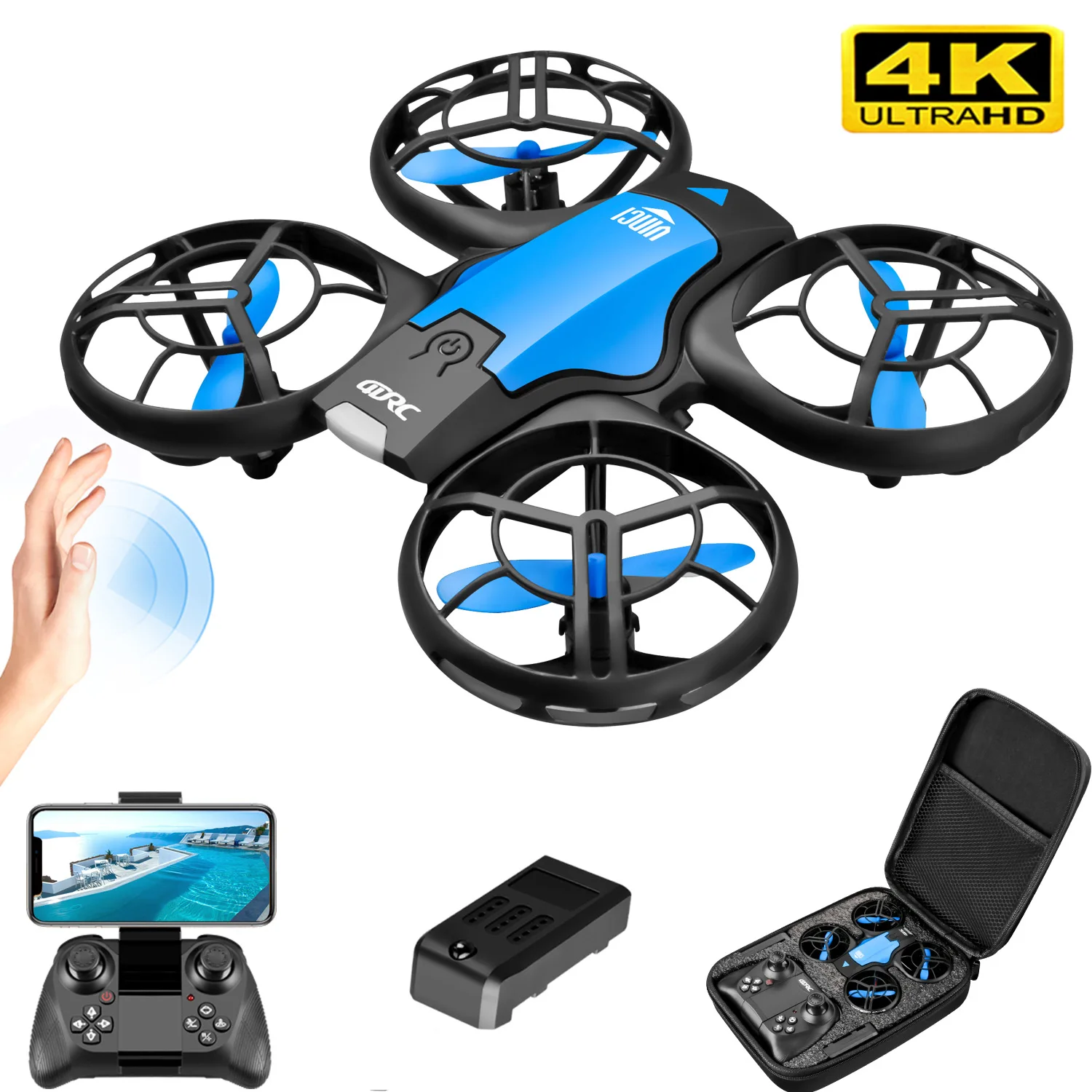 V8 New Mini Drone 4K Professio - Drone Rc Helicopter With Camera reseña y precio