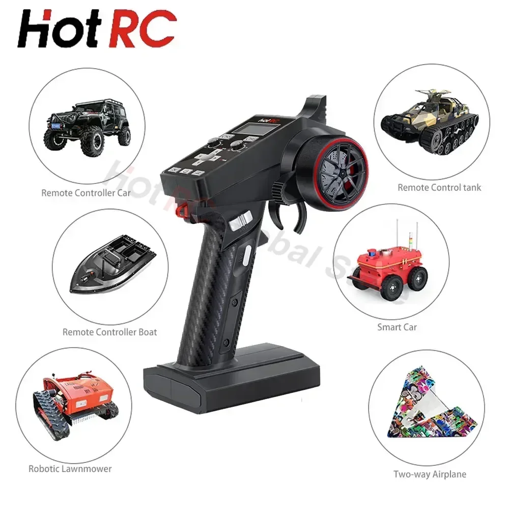 HotRC CT-6A 2.4G 6CH 6 Channel - Drone Rc Receiver And Transmitter reseña y precio
