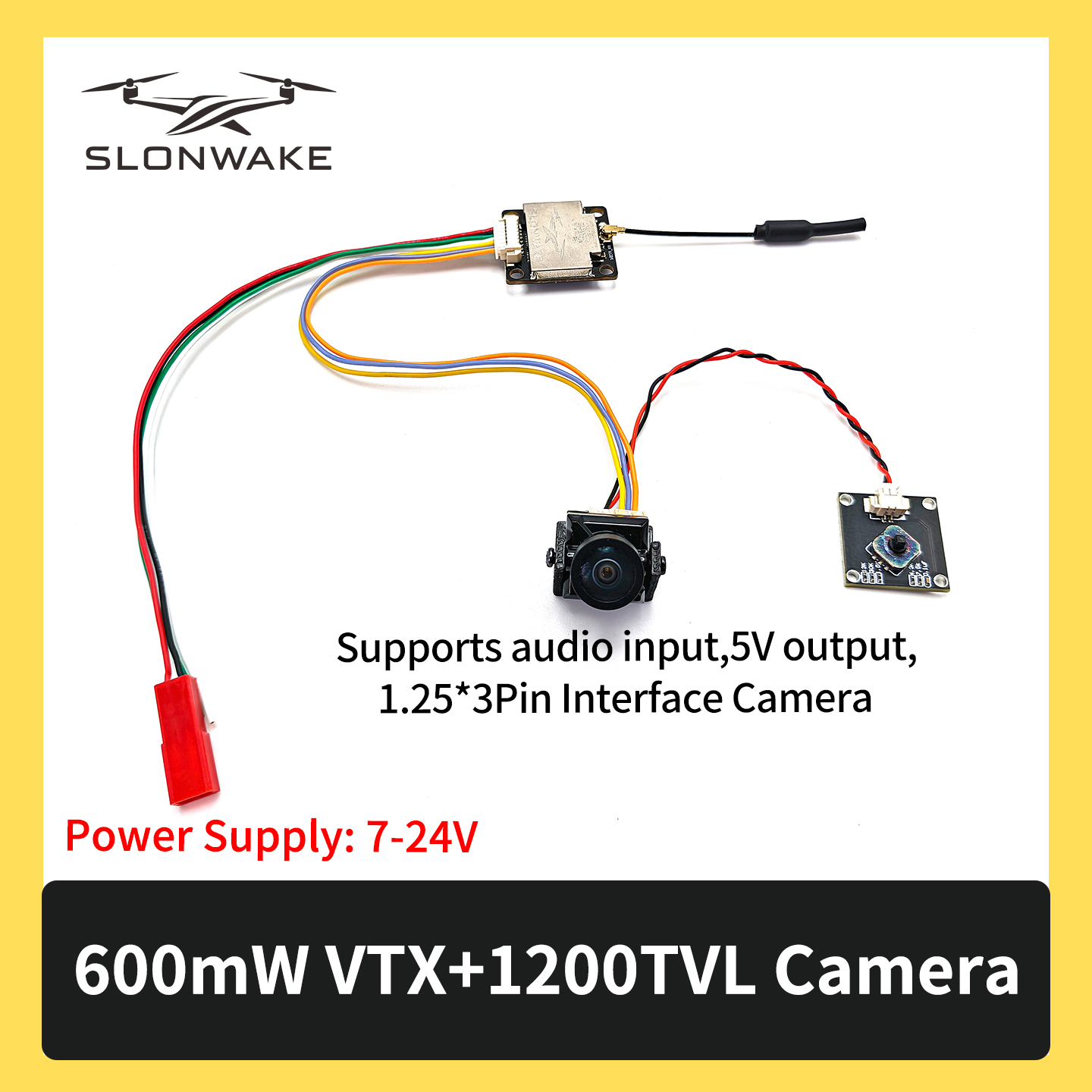 SLONWAKE 5.8G 600mW 7-24V FPV  - Drone Rc Controller reseña y precio