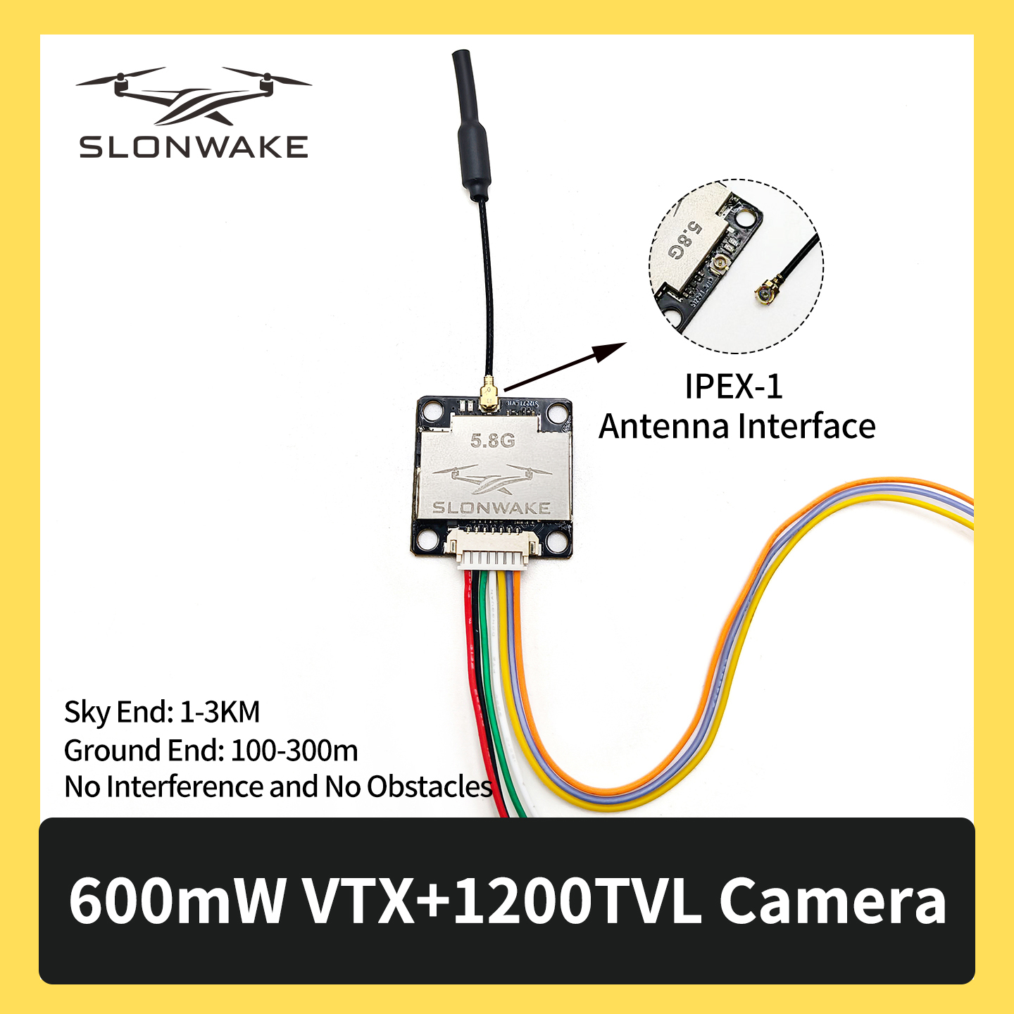 SLONWAKE 5.8G 600mW 7-24V FPV  - Drone Rc Controller reseña y precio