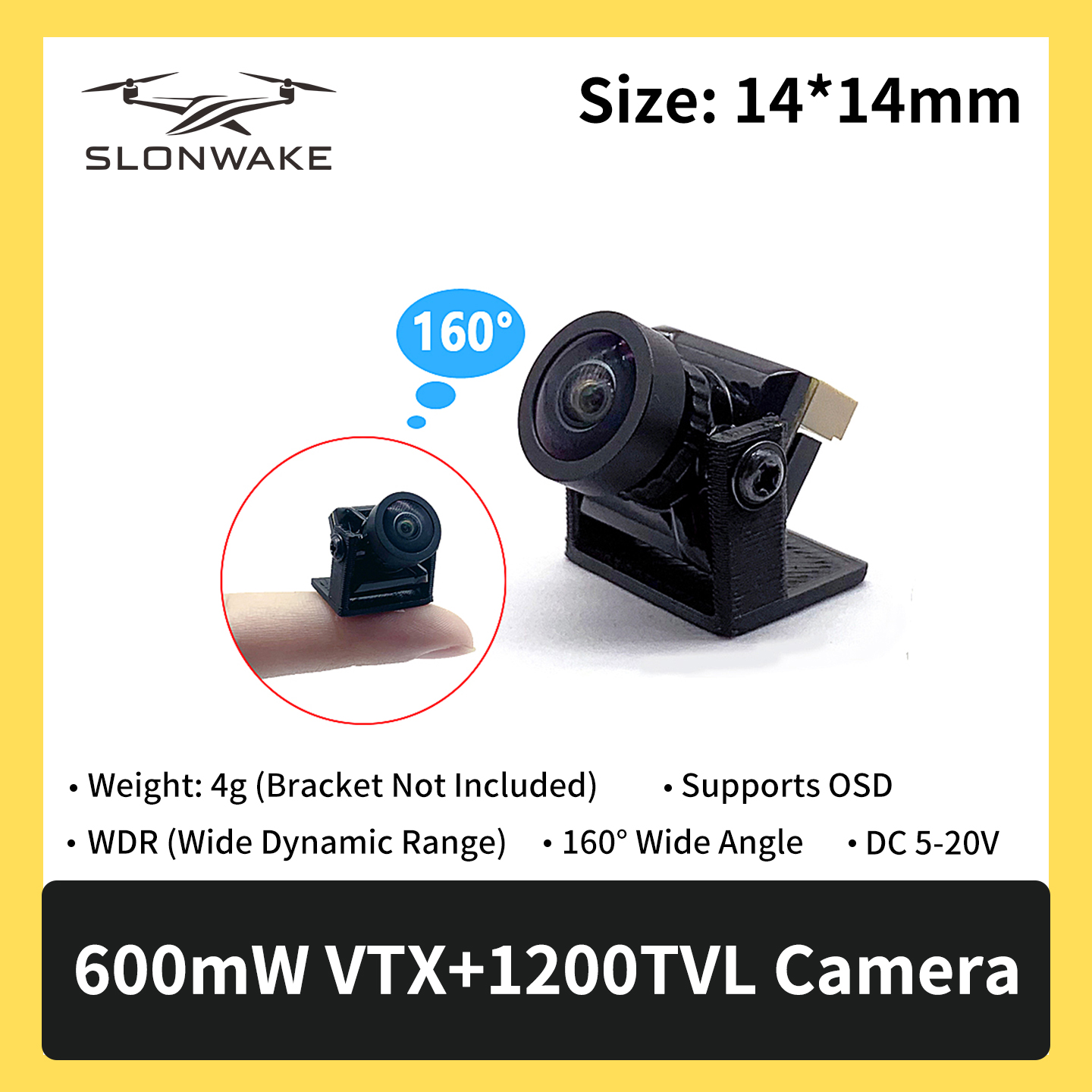 SLONWAKE 5.8G 600mW 7-24V FPV  - Drone Rc Controller reseña y precio