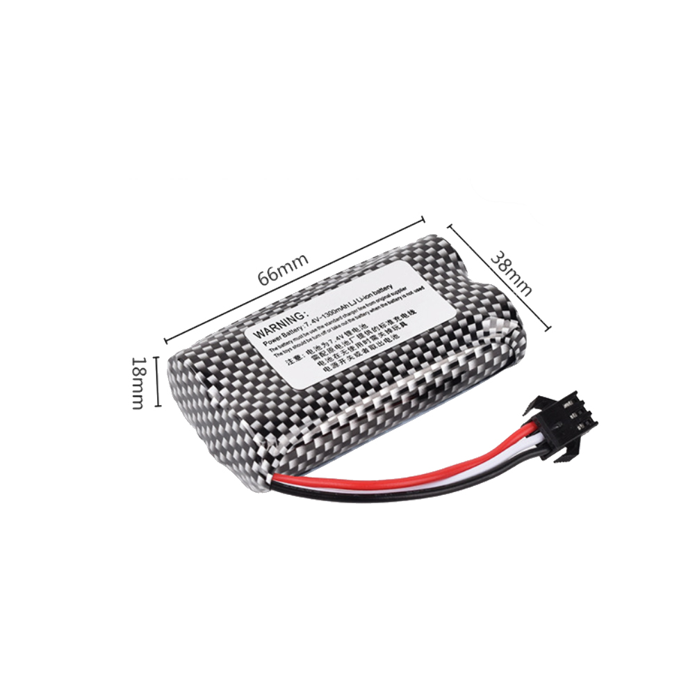 7.4V 1300mAh Li-ion Battery SM - Lipo Battery Charger reseña y precio
