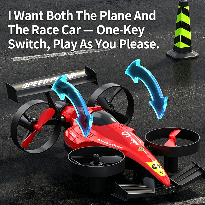 Drone 2 In 1 Flying RC Car Hel - Drone Vs Rc Helicopter reseña y precio