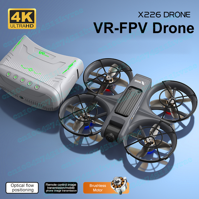 X226 VR FPV Drone 4K HD Dual C - Drone Vs Rc Helicopter reseña y precio