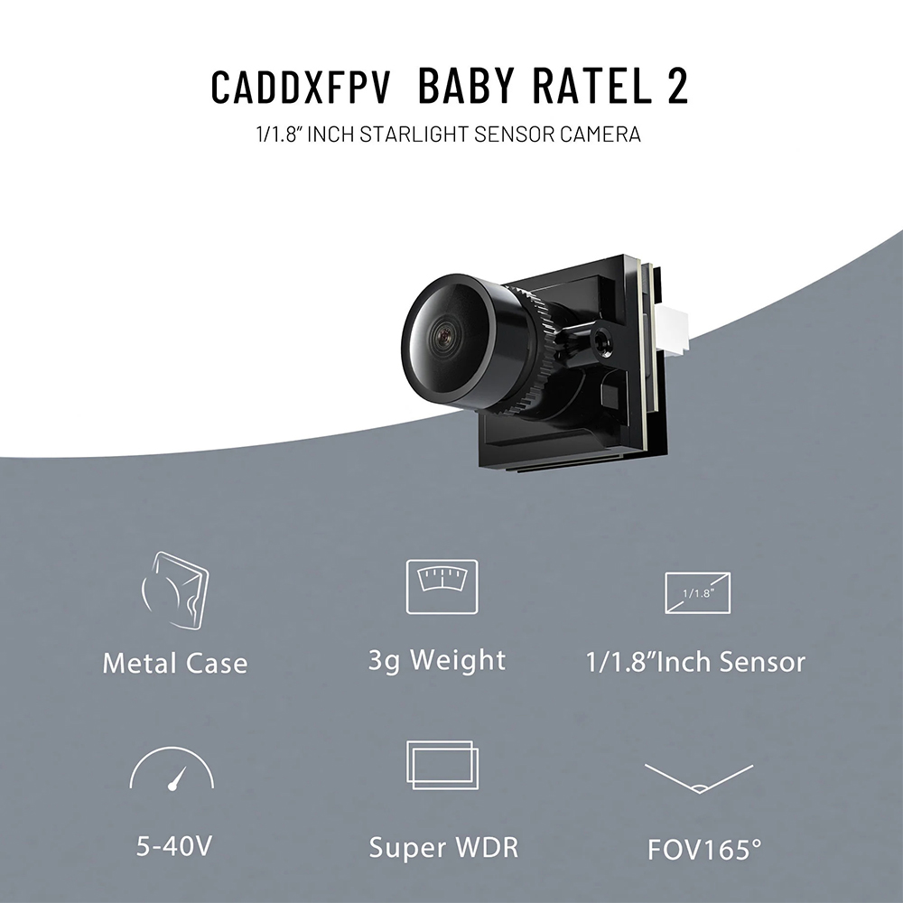 CADDX Micro FPV Camera Ratel 2 - Drone Rc Camera reseña y precio