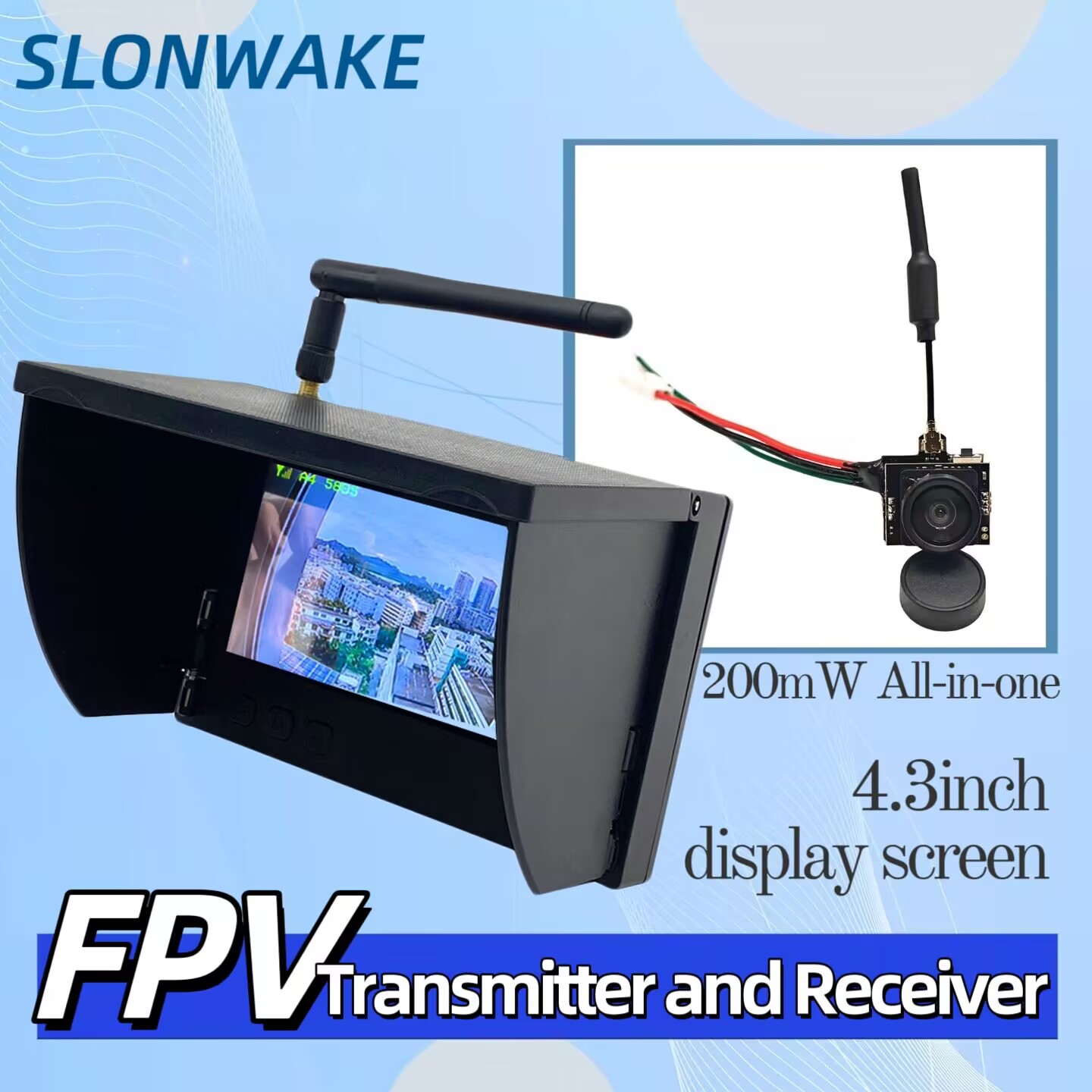 SLONWAKE 5.8G Analog Video Tra - Drone Rc Camera reseña y precio