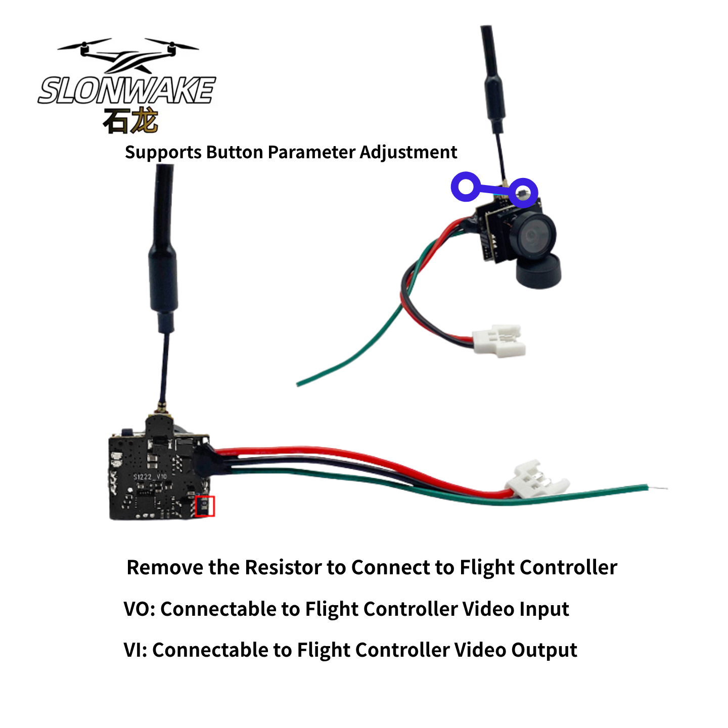 SLONWAKE 5.8G Analog Video Tra - Drone Rc Camera reseña y precio