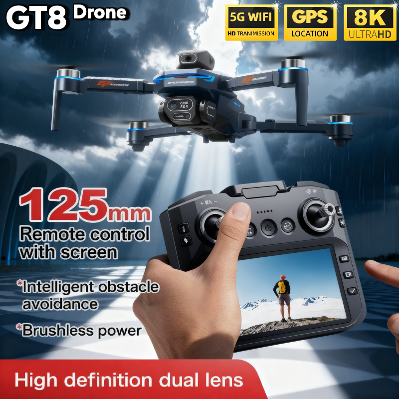 For Genuine GT8 Drone 4K Profe - Drone Gps Rc Tt36 reseña y precio