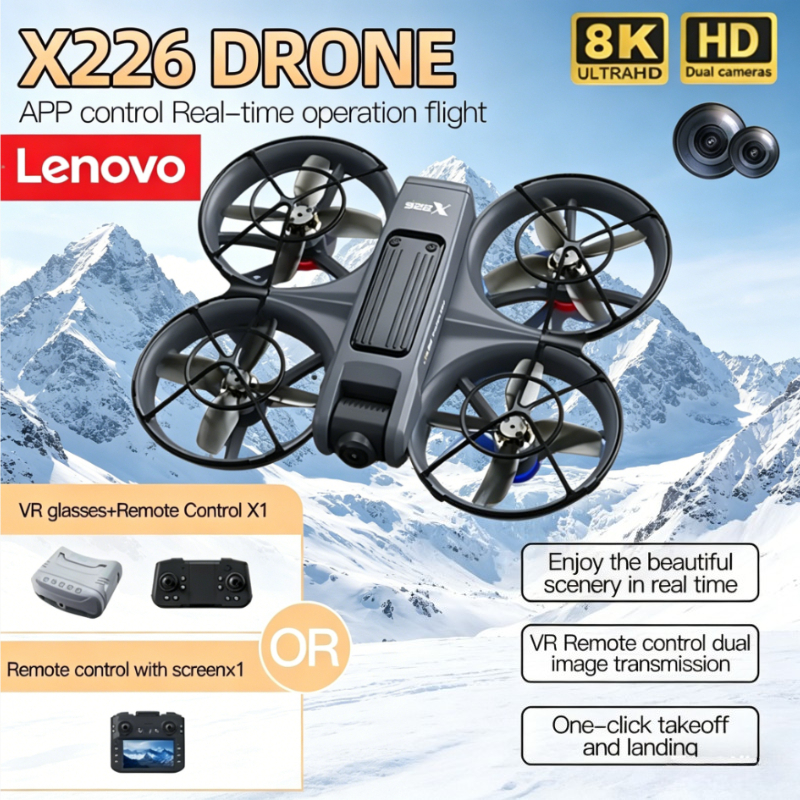 Lenovo X226/X226VR Drone 4K 8K - Drone Rc X226 reseña y precio