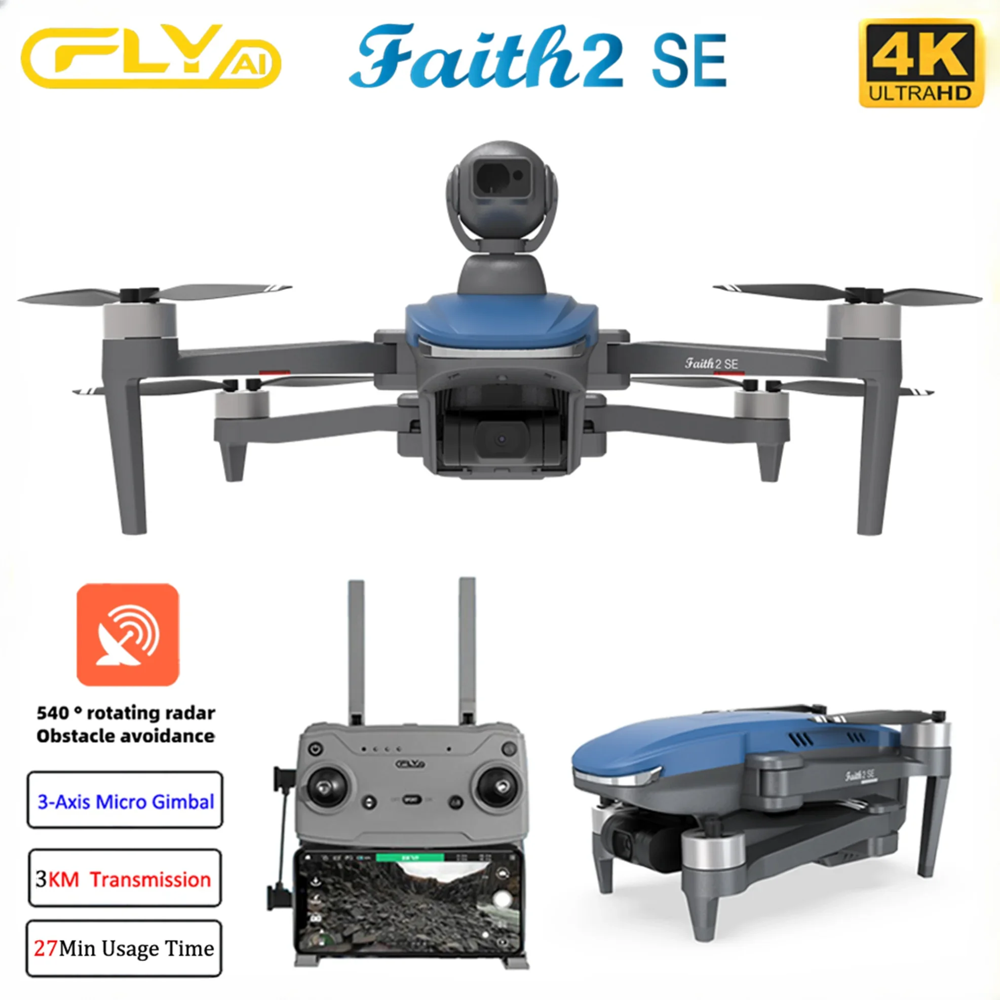 Faith 2 SE With 540° Obstacle  - Drone Vs Rc Helicopter reseña y precio