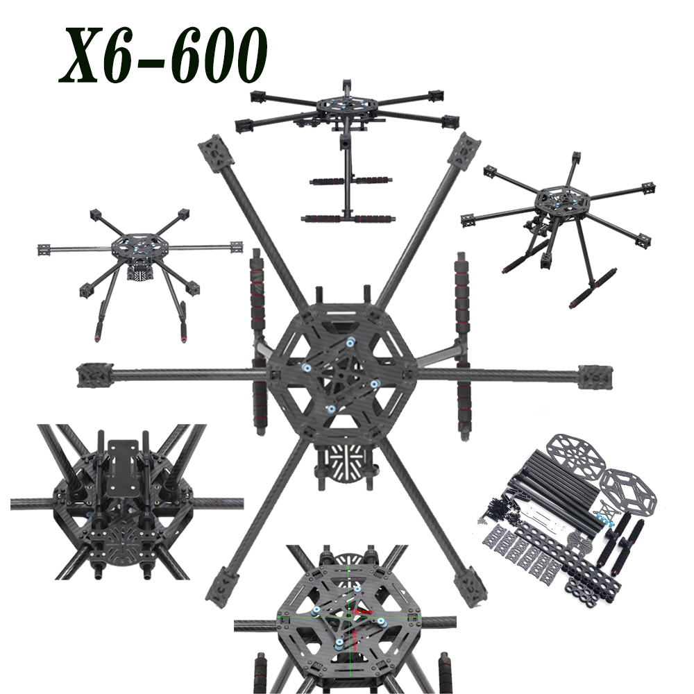 X6-X600  600mm FPV Hexacopter  - Heavy Lift Drone Frame reseña y precio