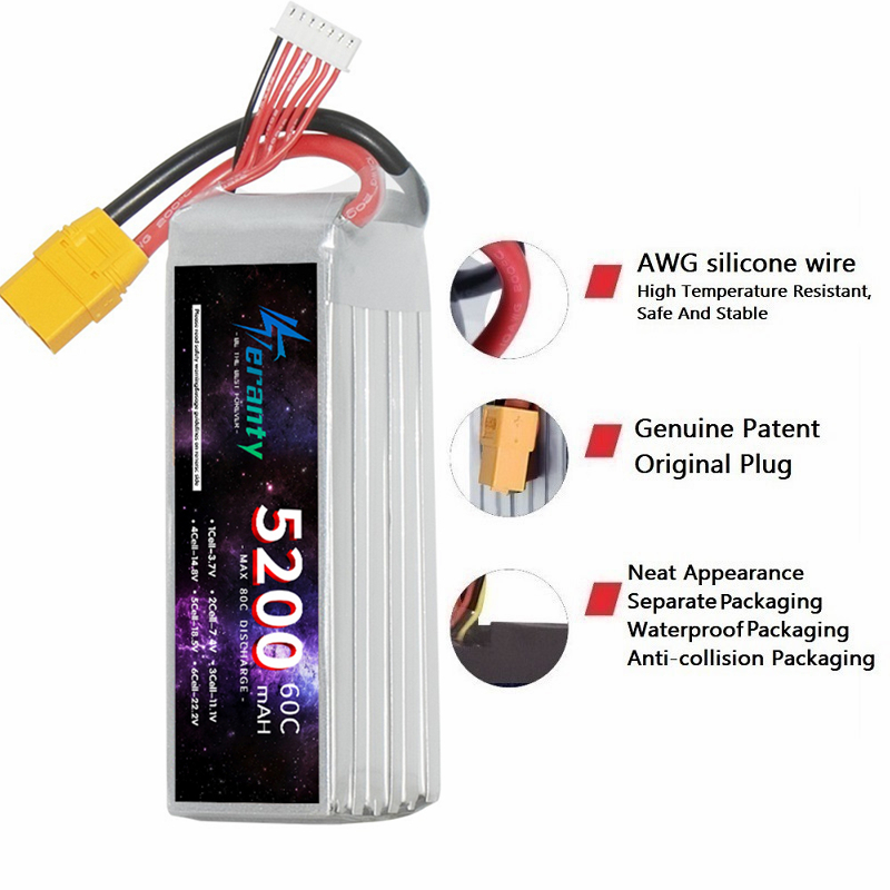 TERANTY 6S 5200mAh Lipo Batter - Rc Drift Car Kit reseña y precio