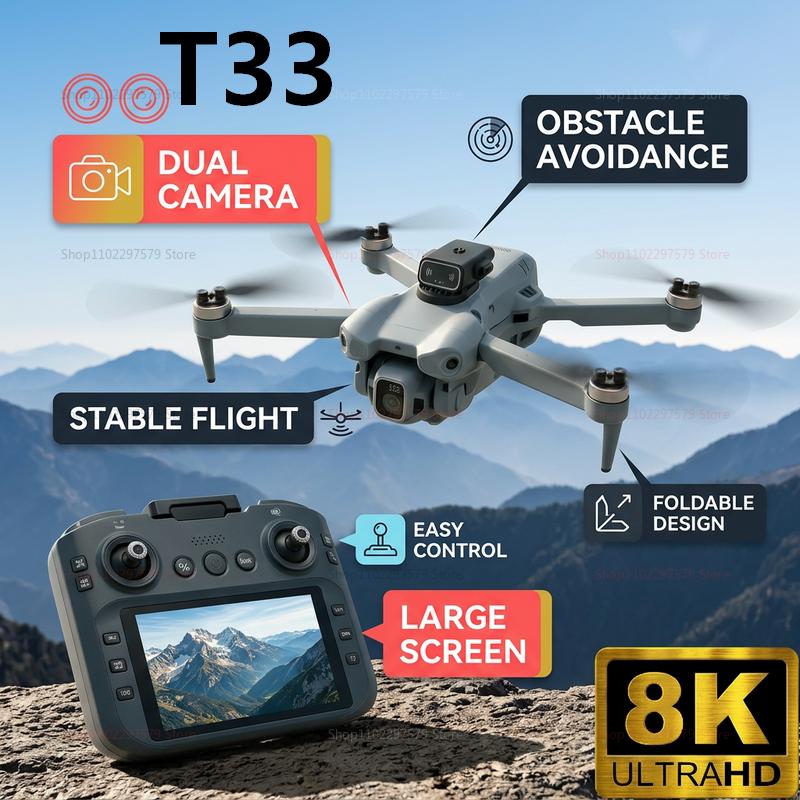 2026 New T33 RC Drone 8K Camer - Drone Rc Folding reseña y precio