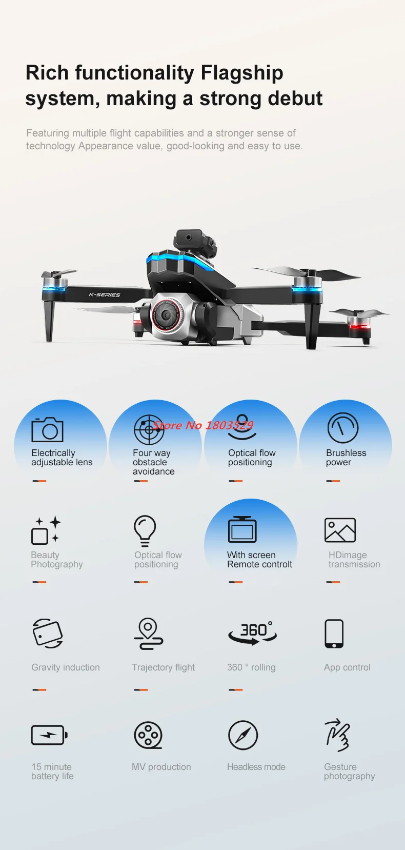 New Screen Controlled Version  - Drone Rc Folding reseña y precio