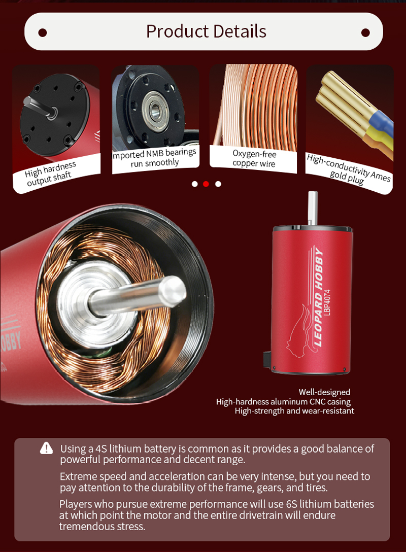 Leopard LBP4074 2150KV 2000KV  - Rc Boat Brushless Motor reseña y precio