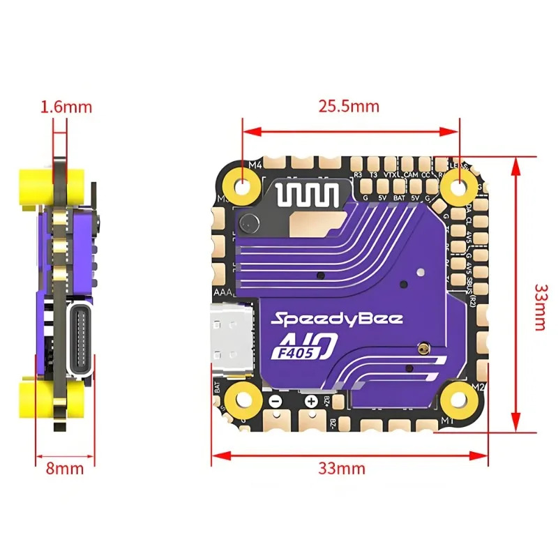 SpeedyBee F405 AIO Flight Cont - Drone With Rc reseña y precio