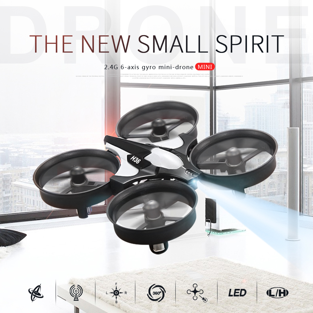 jjrc H36 Mini Drone 3D Flip He - Drone Vs Rc Helicopter reseña y precio