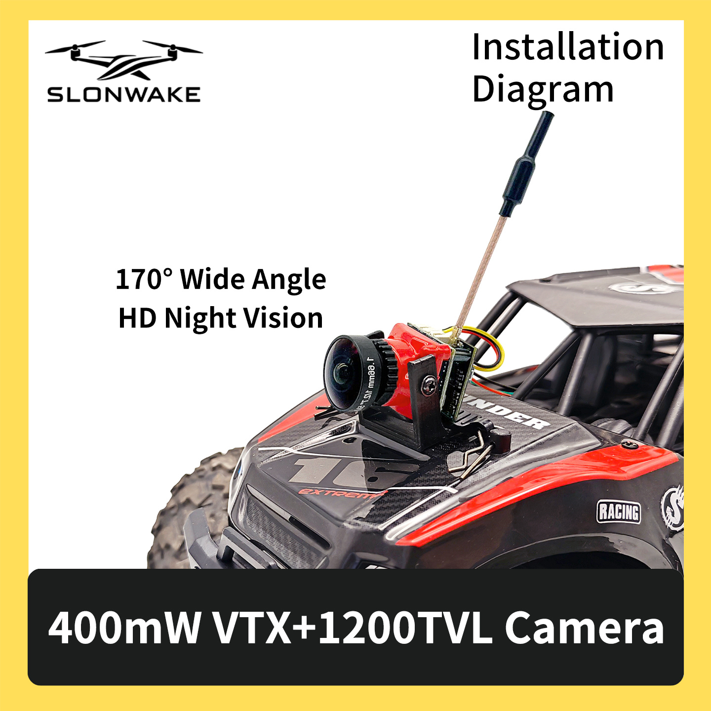 SLONWAKE 5.8G 48CH FPV 400mw V - Drone Rc Controller reseña y precio
