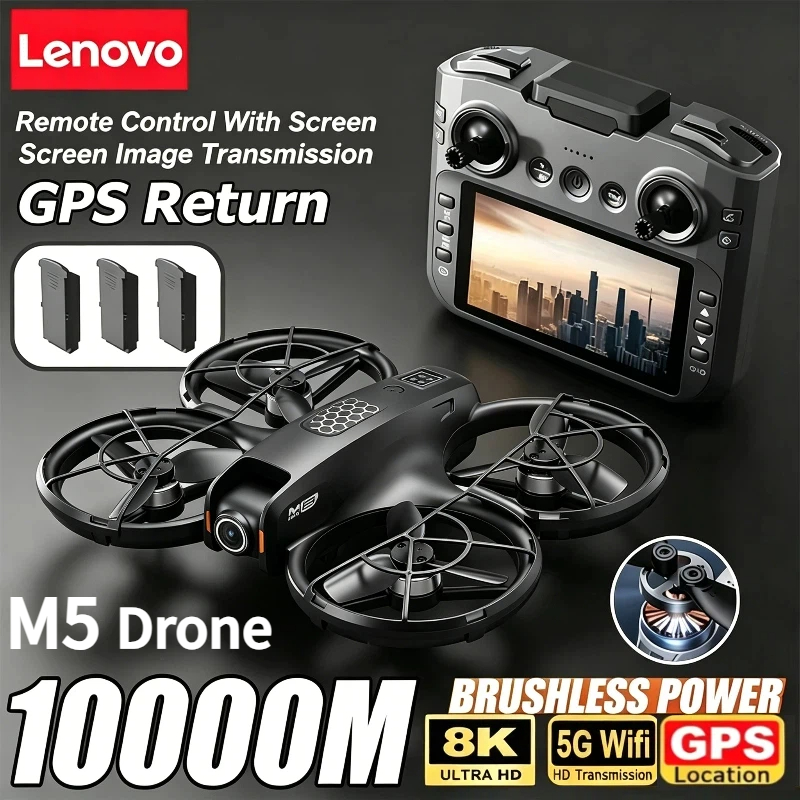 Lenovo M5 Drone 8K Professiona - Drone Rc Folding reseña y precio
