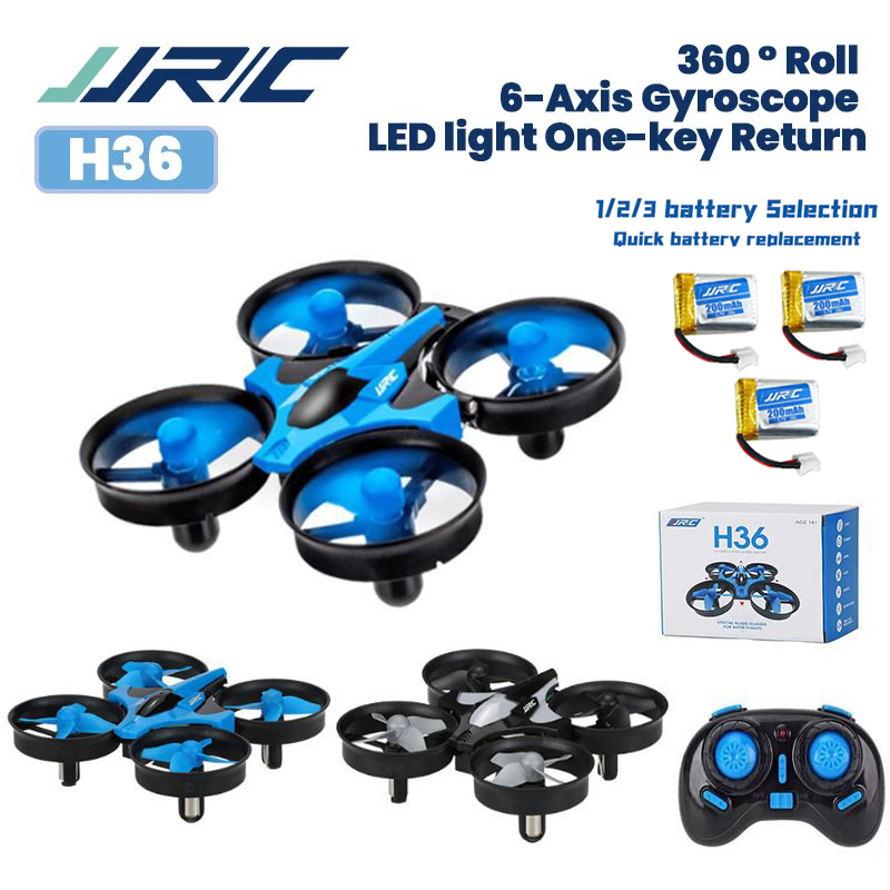 JJRC H36 Drone 1/2/3 Batteries - Drone Vs Rc Helicopter reseña y precio